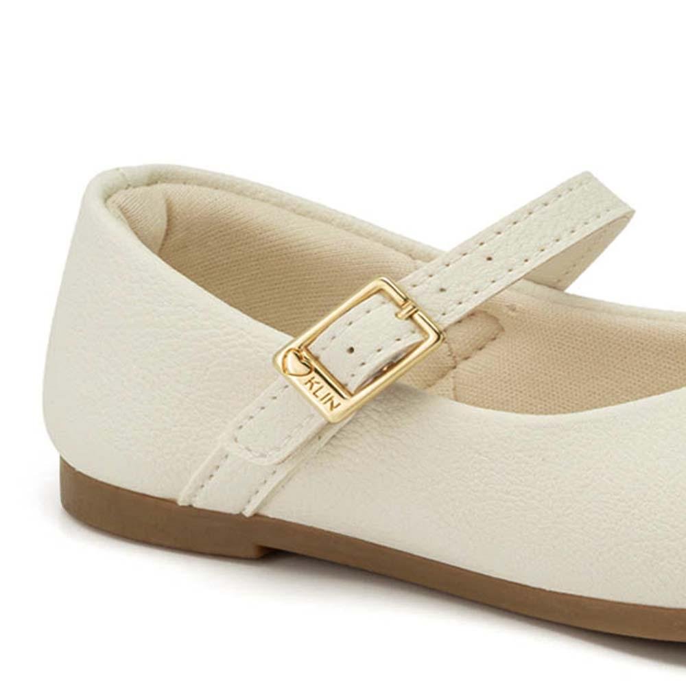 SAPATILHA INFANTIL KLIN PRINCESA KIDS OFF WHITE PRETO Branco 3