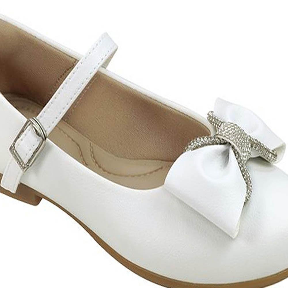SAPATILHA INFANTIL PAMPILI ANGEL FIVELA COM STRASS BRANCO Branco 2