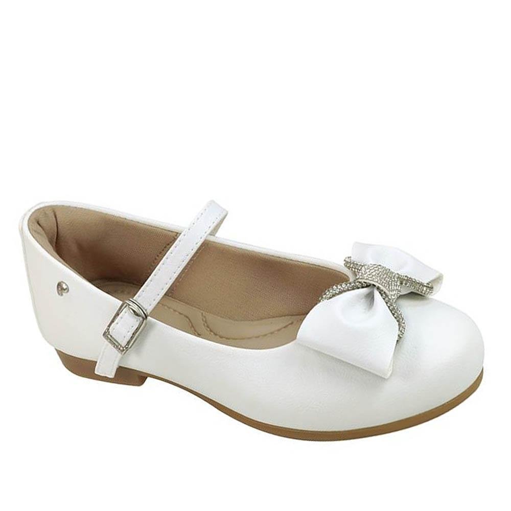 SAPATILHA INFANTIL PAMPILI ANGEL FIVELA COM STRASS BRANCO Branco 4