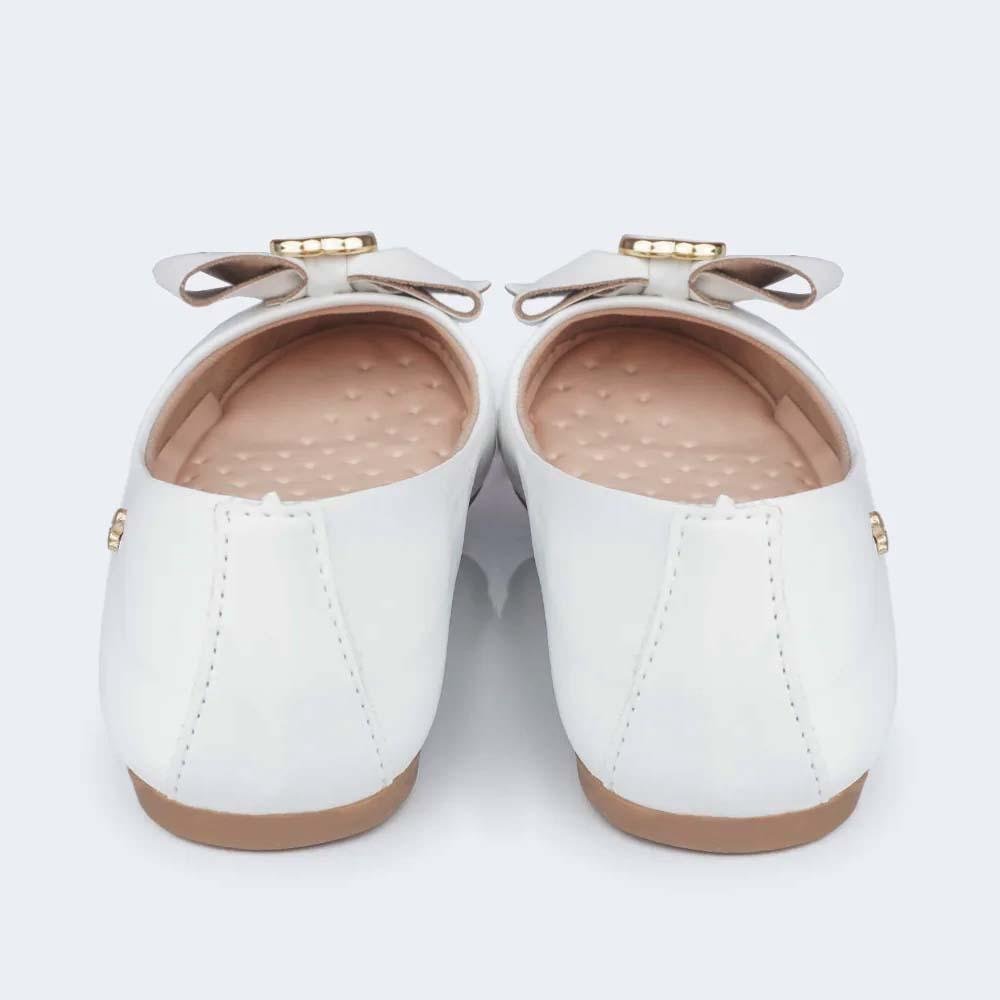 SAPATILHA INFANTIL PAMPILI SUPER FOFURA CORAÇÃO METAL BRANCO Branco 5