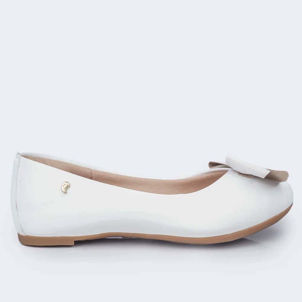 SAPATILHA INFANTIL PAMPILI SUPER FOFURA CORAÇÃO METAL BRANCO Branco 7
