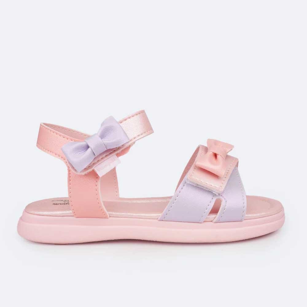 SANDÁLIA INFANTIL PAMPILI LILI LACINHOS COLORIDA Rosa 5