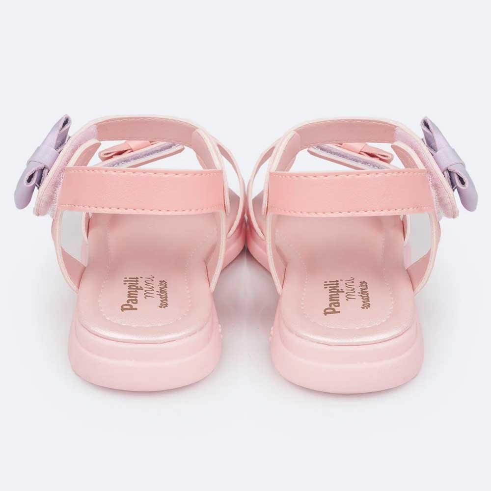 SANDÁLIA INFANTIL PAMPILI LILI LACINHOS COLORIDA Rosa 8