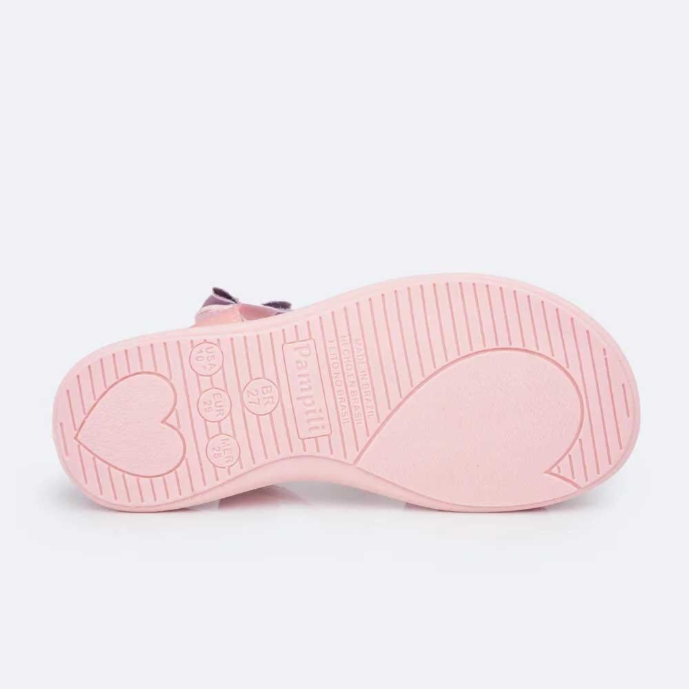 SANDÁLIA INFANTIL PAMPILI LILI LACINHOS COLORIDA Rosa 9
