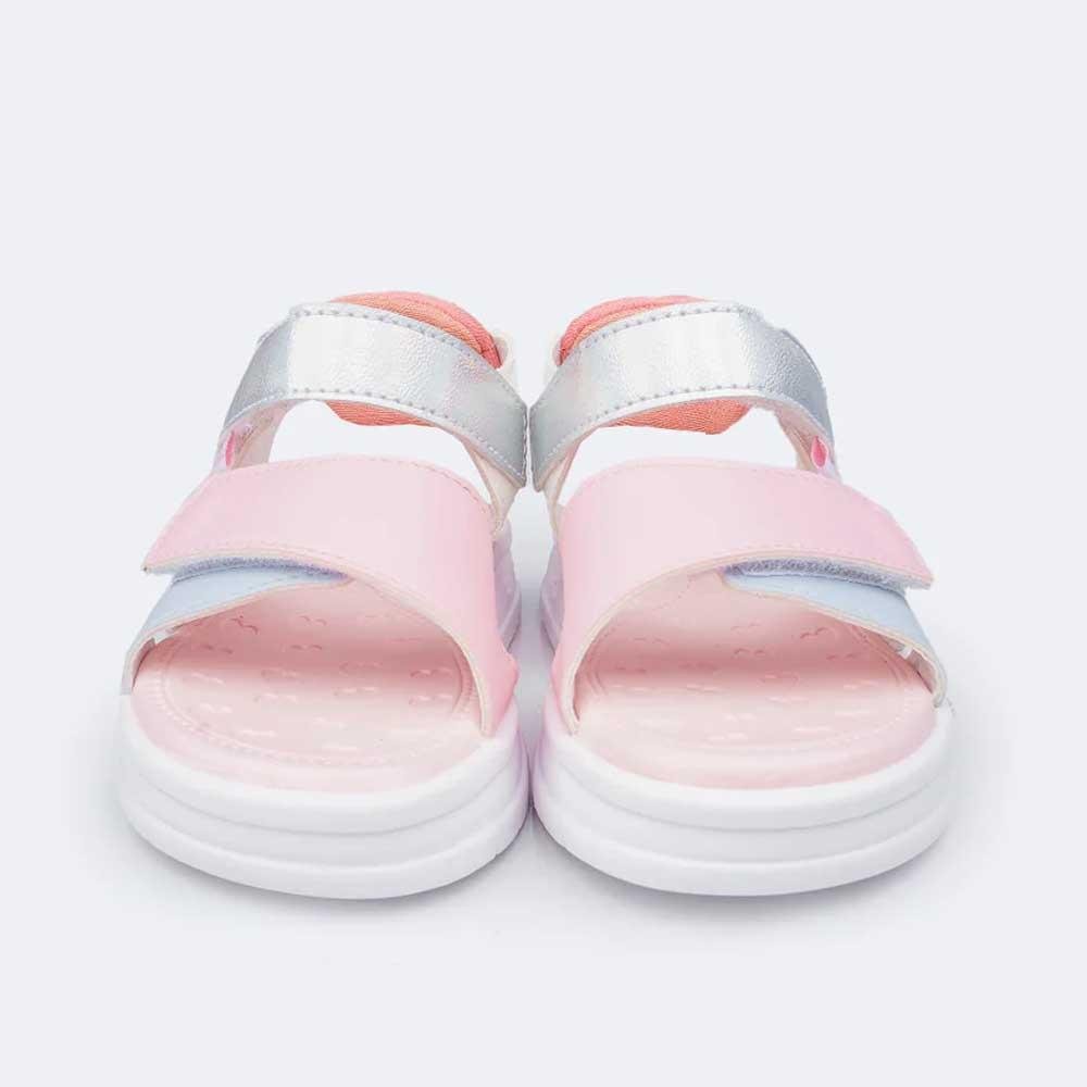SANDÁLIA PAPETE INFANTIL PAMPILI PETIT BRANCA E COLORIDA Branco 4