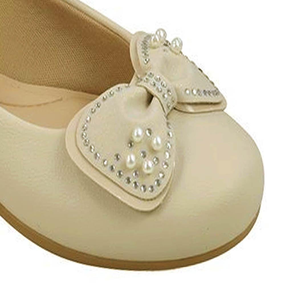 SAPATILHA INFANTIL PAMPILI ANGEL FIVELA COM LAÇO STRASS NUDE Nude 3