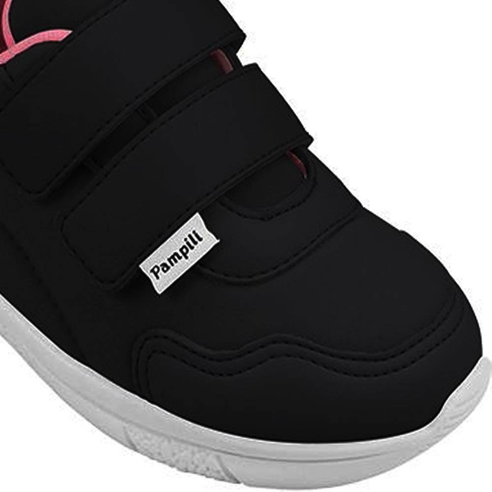 TÊNIS INFANTIL MENINA MINI SOFT PRETO BRANCO Preto/Branco 2