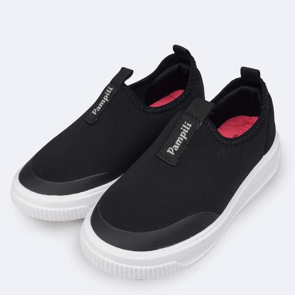 TÊNIS INFANTIL MENINA PAMPILI UP CALCE FÁCIL PRETO Preto 3