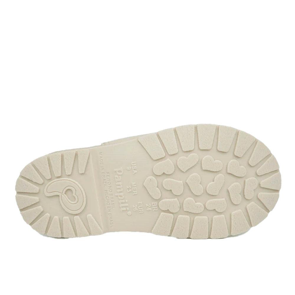 BOTA INFANTIL MENINA PAMPILI CORAÇÕES BORDADOS NUDE Nude 5