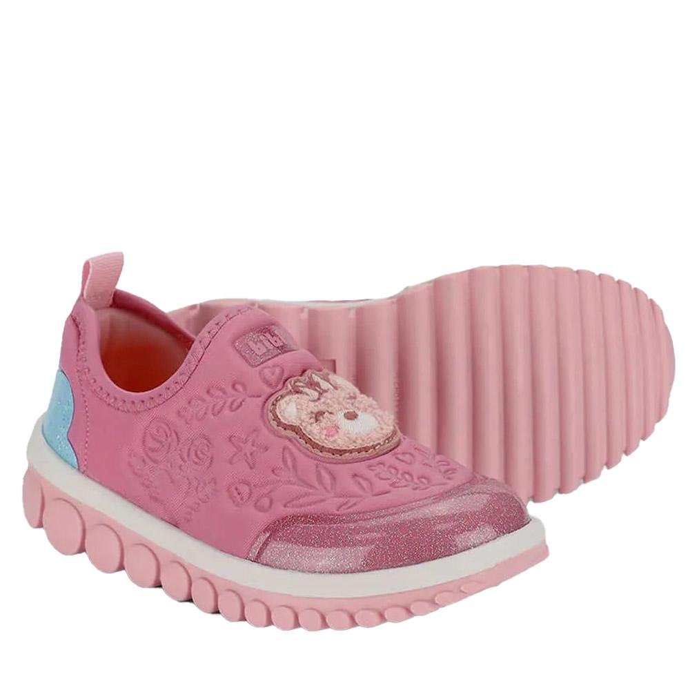 TÊNIS INFANTIL BIBI ROLLER 2.0 URSINHO BORDADO ROSA SUGAR Rosa 5