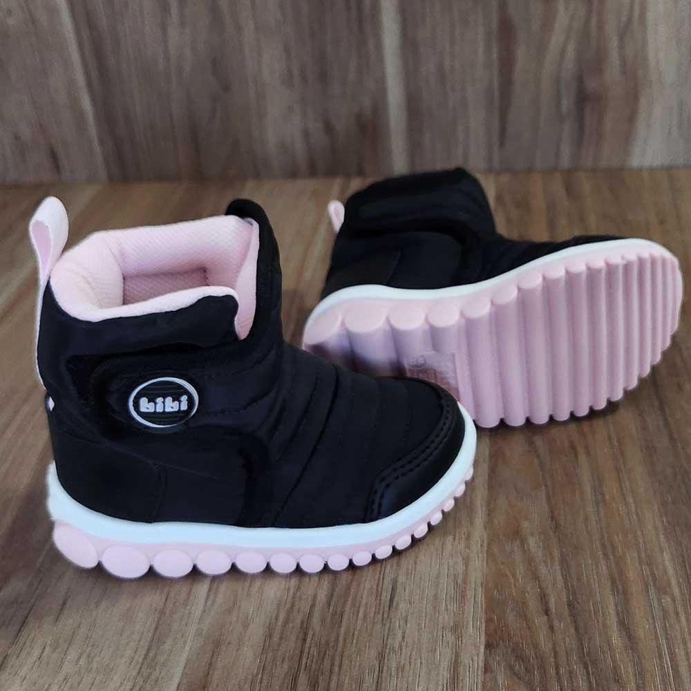 Bota Infantil Menina Bibi Roller 2.0 Preto/Sugar Preto/Rosa 5
