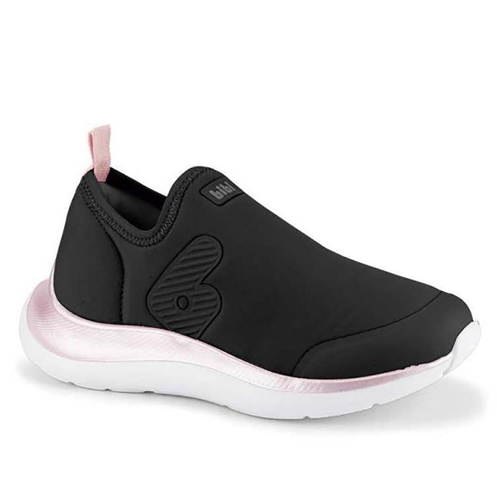 TÊNIS INFANTIL BIBI ACTION PRETO COM ROSA SUGAR