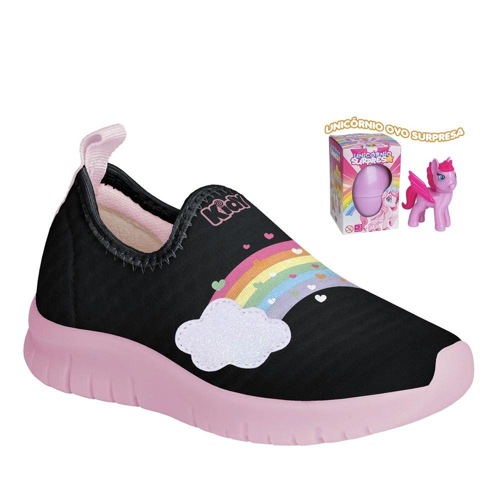 TENIS KIDY ULTRA FLEX PRETO BRILHO SURPRESA Preto 2