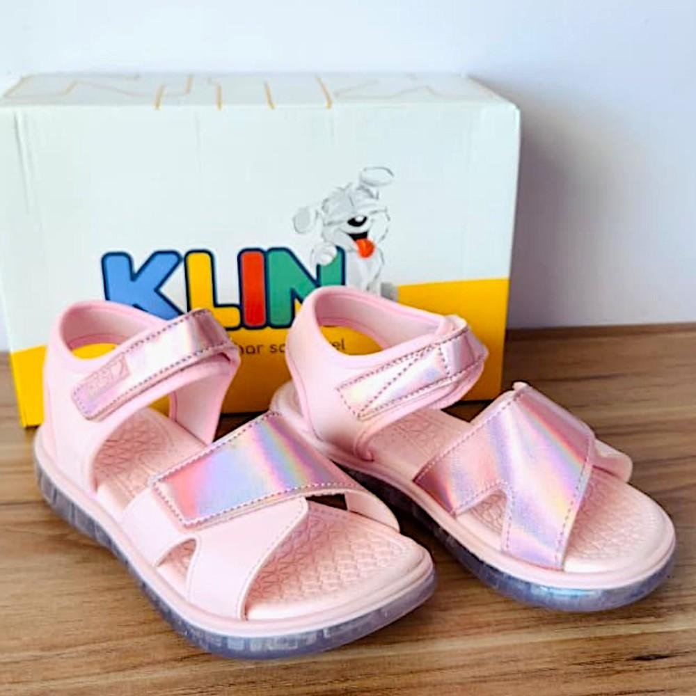 PAPETE INFANTIL LIGHT ROSA CLARO/LILAS HOLOGRAFICO KLIN Rosa 2