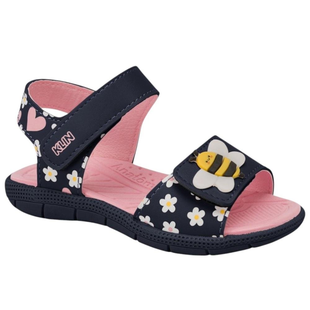 SANDALIA PAPETE TIC TAC 711 MARINHO/ROSA DOCE KLIN