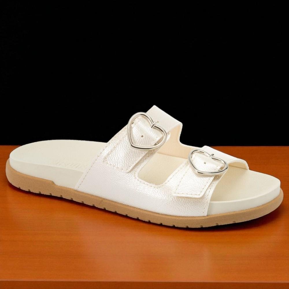CHINELO INFANTIL MENINA WEEKEND 371 OFF WHITE FIVELA KLIN Branco 6