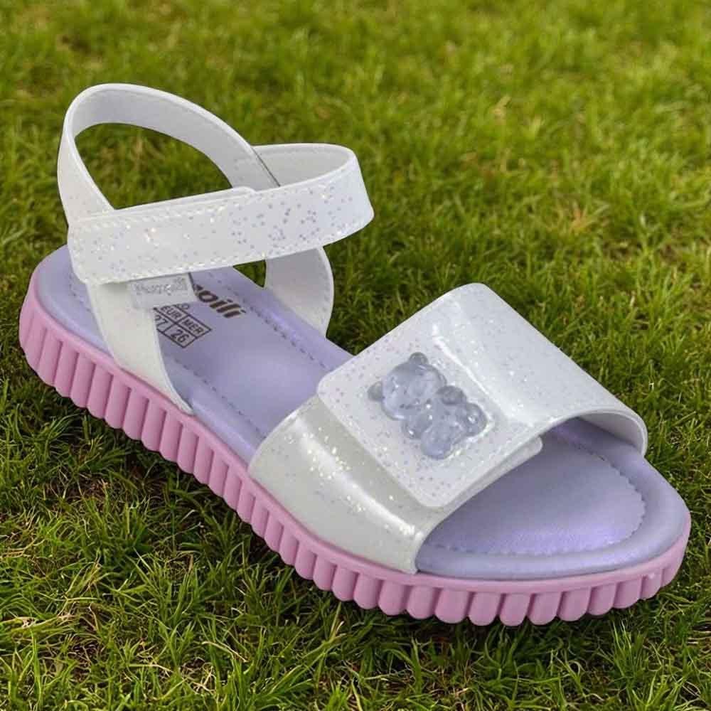 SANDALIA INFANTIL PAMPILI 123 CANDY BRANCO/LILAS URSINHA Branco/Roxo 4