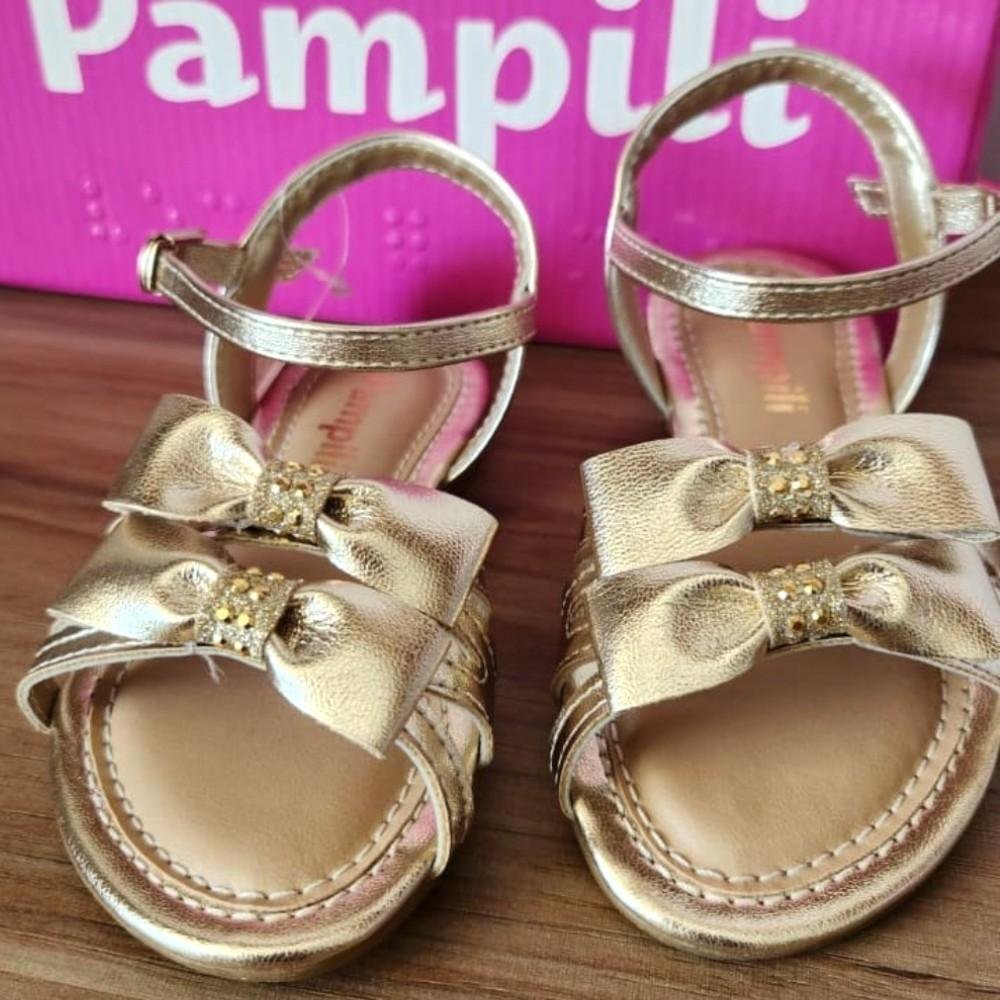 SANDÁLIA INFANTIL PAMPILI 409 CHERRIE DOURADA Dourado 4