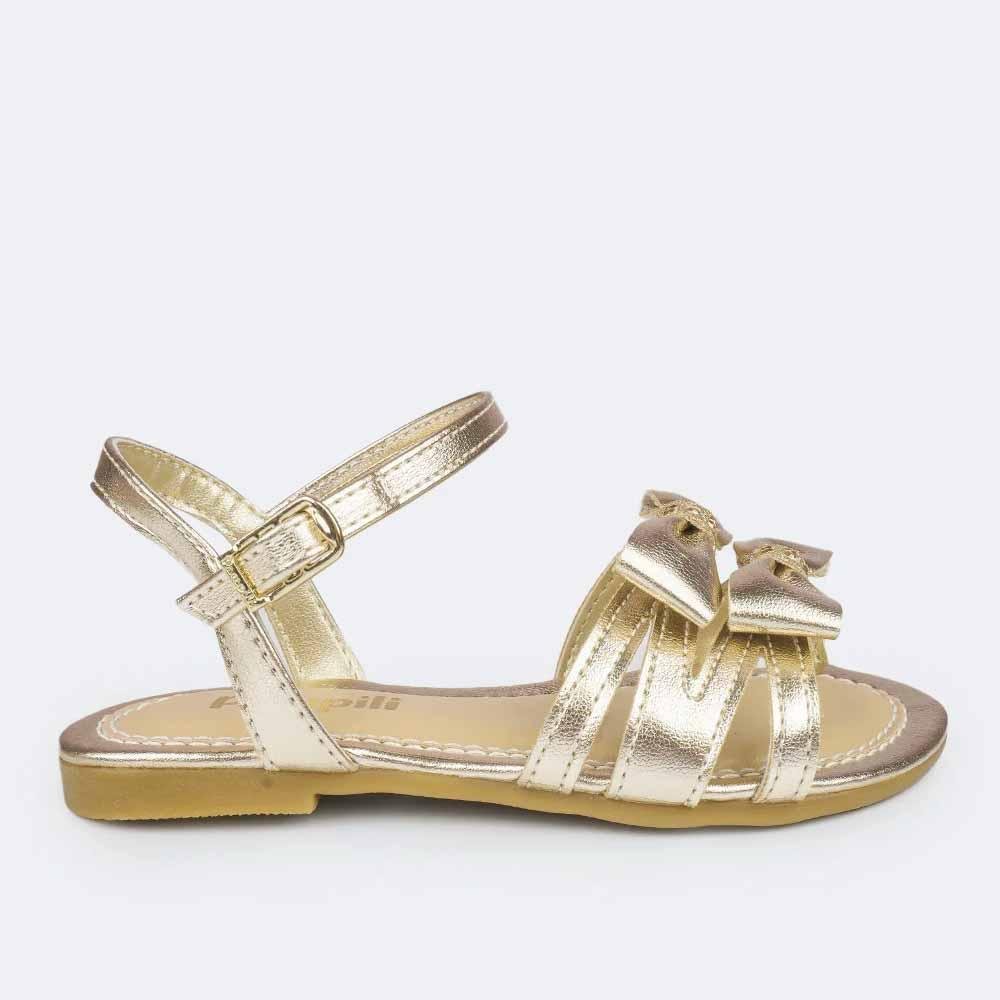 SANDÁLIA INFANTIL PAMPILI 409 CHERRIE DOURADA Dourado 8