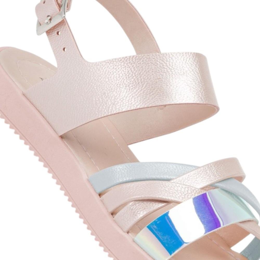 SANDALIA LOLINHA ROSA CLARO METALIZADO/HOLOGRAFICO KLIN Rosa 3