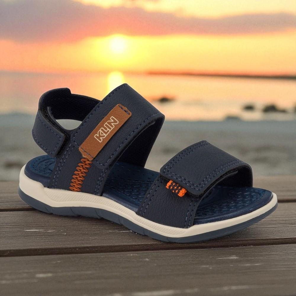 SANDÁLIA PAPETE KLIN LINE PLAY MARINHO/CARAMELO Azul/Marrom 6