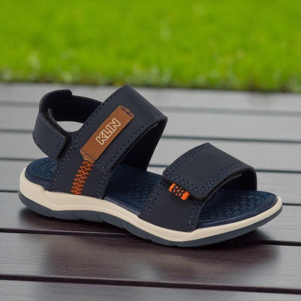 SANDÁLIA PAPETE KLIN LINE PLAY MARINHO/CARAMELO Azul/Marrom 7