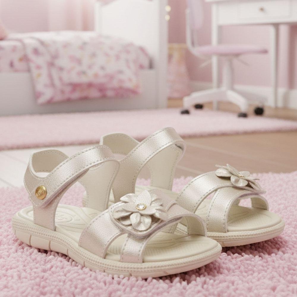 PAPETE INFANTIL KLIN TIC TAC CASUAL FLOR OFF WHITE PEROLIZAD Branco 3