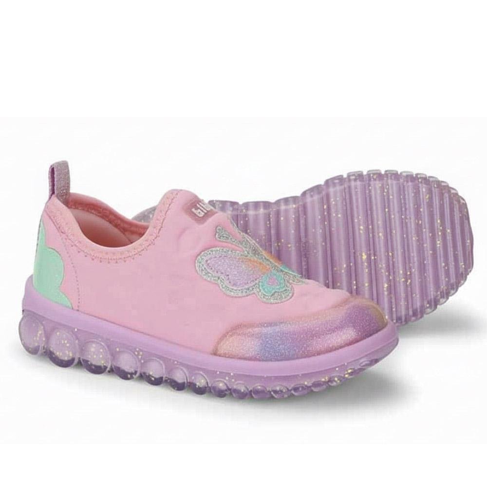 TÊNIS INFANTIL BIBI ROLLER 2.0 BORBOLETA ROSA DOCE GLITTER Rosa 6