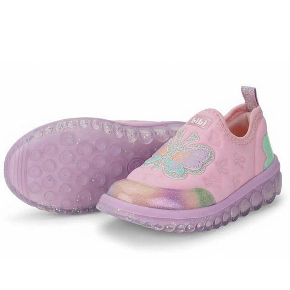 TÊNIS INFANTIL BIBI ROLLER 2.0 BORBOLETA ROSA DOCE GLITTER Rosa 2
