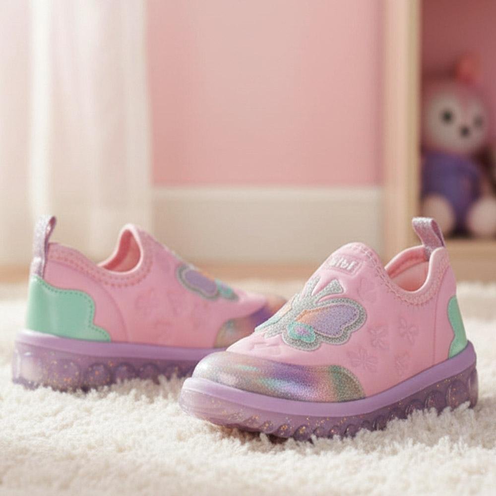 TÊNIS INFANTIL BIBI ROLLER 2.0 BORBOLETA ROSA DOCE GLITTER Rosa 5