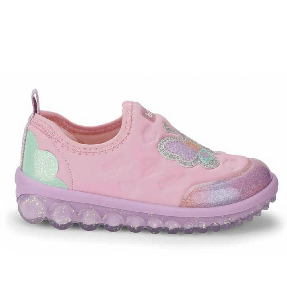 TÊNIS INFANTIL BIBI ROLLER 2.0 BORBOLETA ROSA DOCE GLITTER Rosa 7
