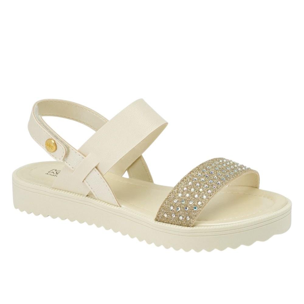 SANDALIA PAPETE LOLA OFF WHITE PEROLIZADO/OFF WHITE KLIN