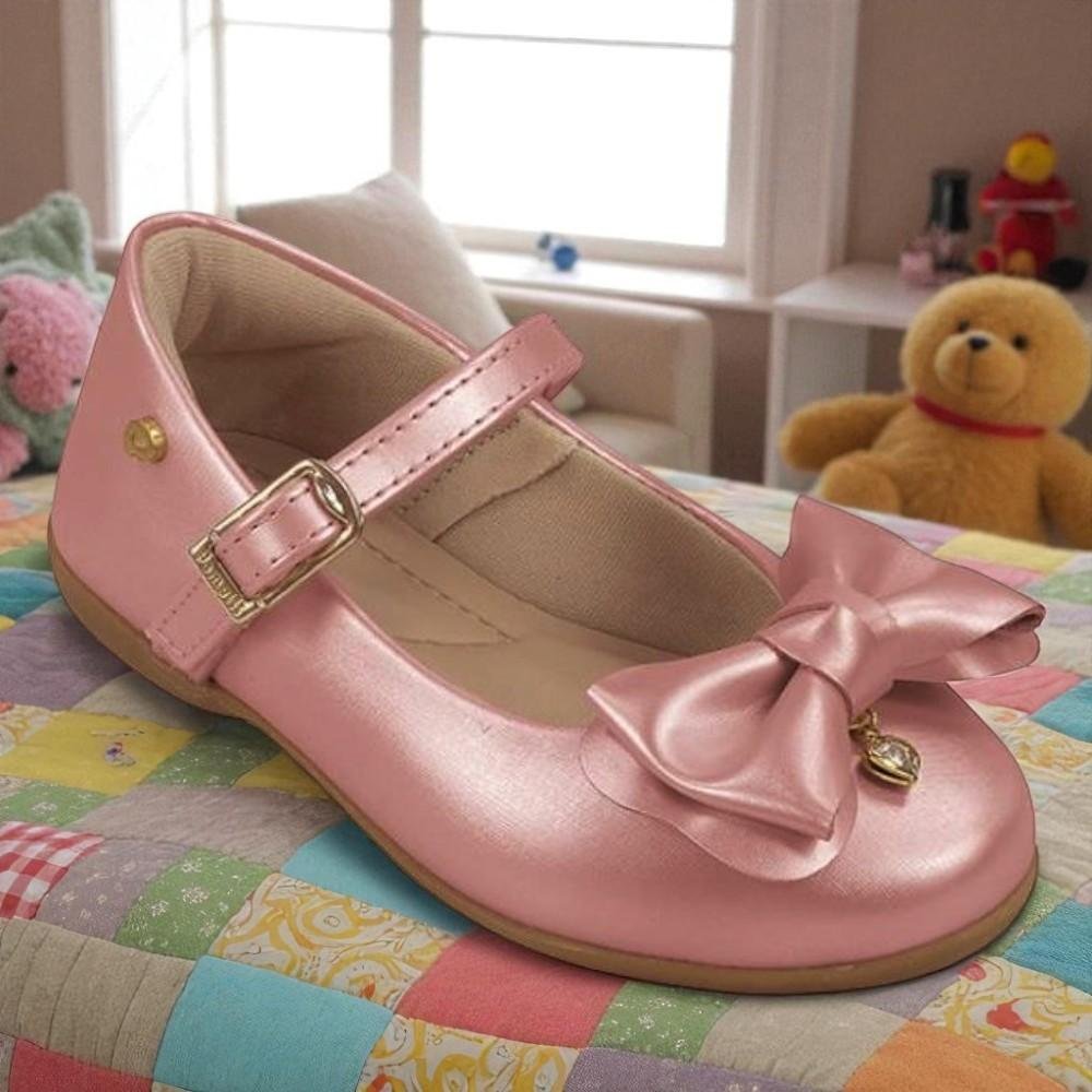 SAPATILHA INFANTIL PAMPILI 188 BAILARINA FIVELA ROSA DANONE Rosa 5