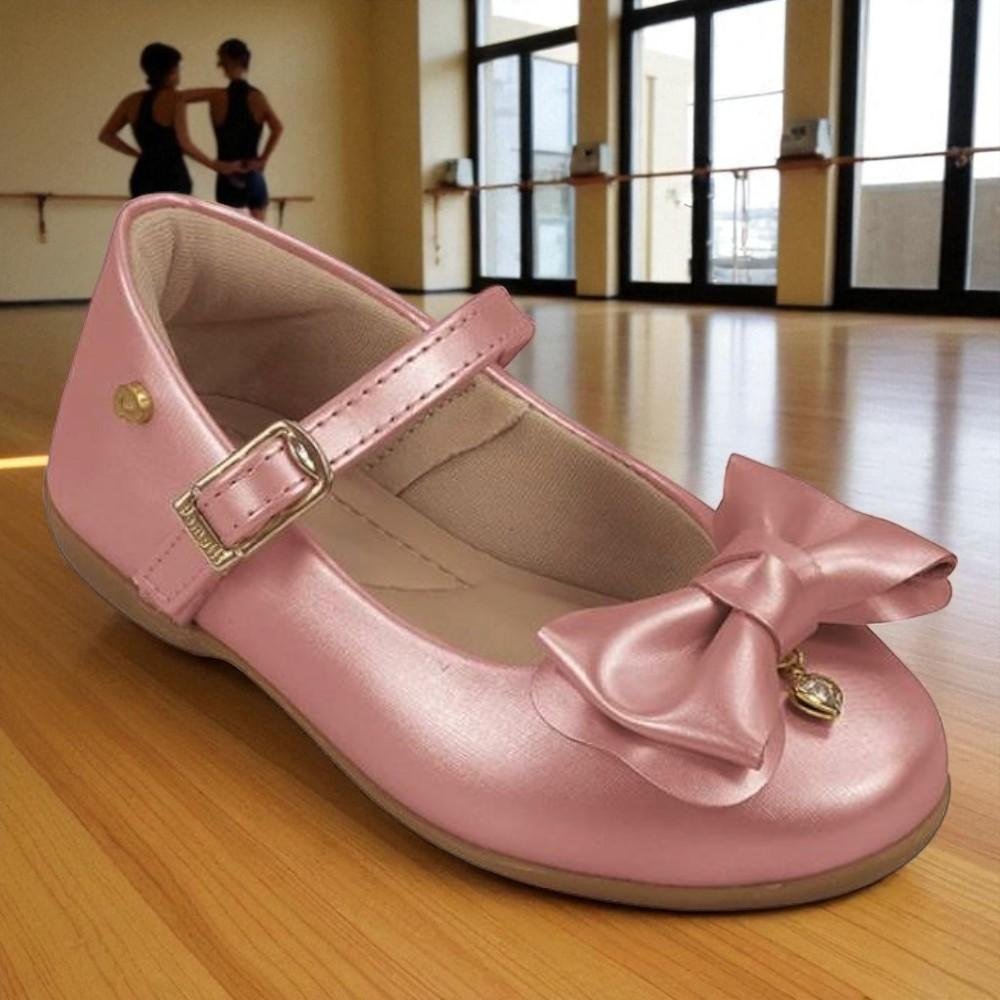 SAPATILHA INFANTIL PAMPILI 188 BAILARINA FIVELA ROSA DANONE Rosa 6