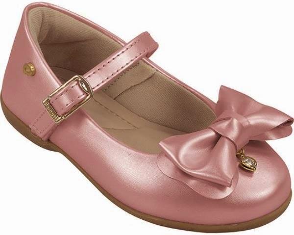 SAPATILHA INFANTIL PAMPILI 188 BAILARINA FIVELA ROSA DANONE Rosa 8