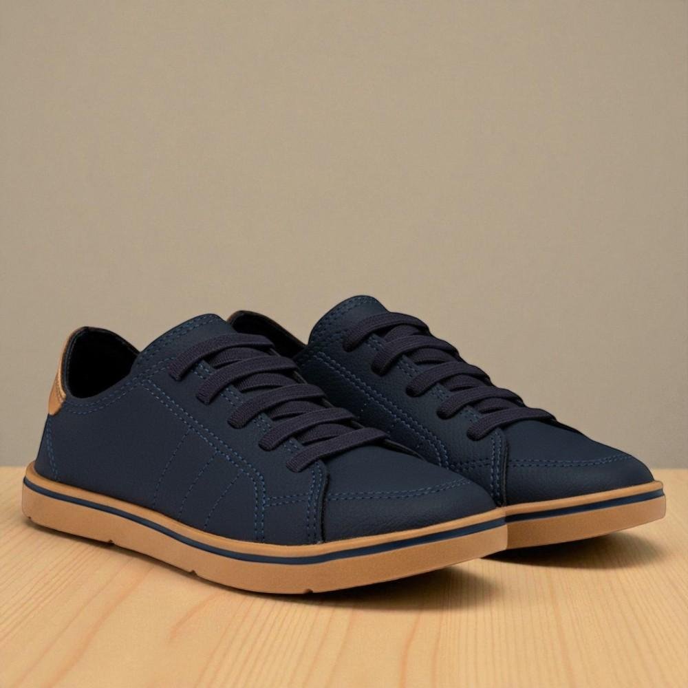 SAPATO KLIN FLYER KIDS 469 MARINHO CAPUCCINO Azul/Marrom 5