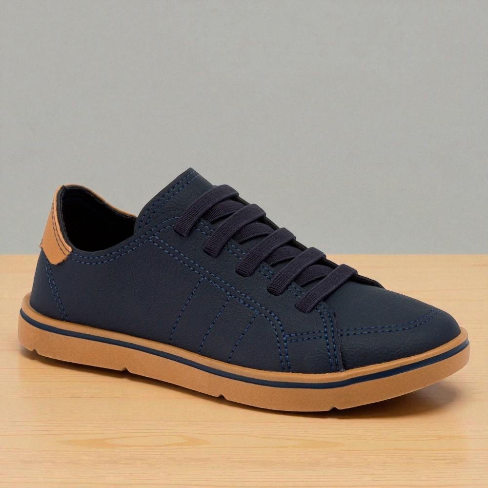 SAPATO KLIN FLYER KIDS 469 MARINHO CAPUCCINO Azul/Marrom 4