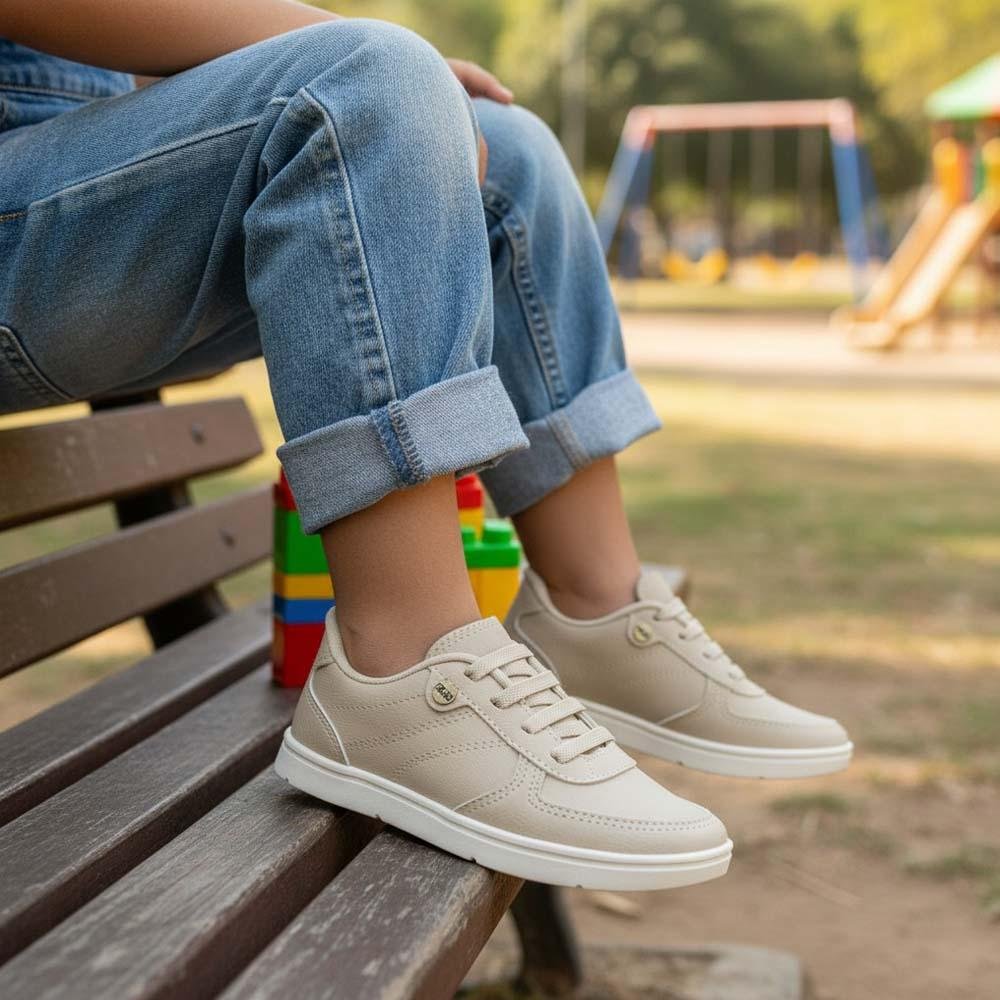 SAPATO INFANTIL KLIN FLYER MINI PALHA MARFIM Bege 4