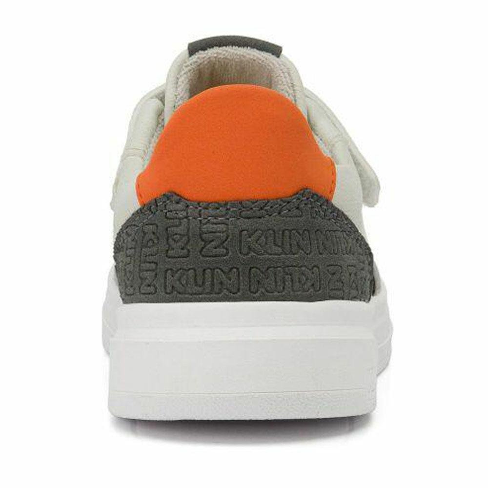 Tênis Infantil Klin Capri Mini Gelo/Grafite/Laranja Off White 3