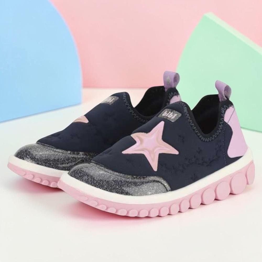 TÊNIS INFANTIL BIBI ROLLER 2.0 MARINHO/IRIS/GLOSS ESTRELA Azul/Rosa 2