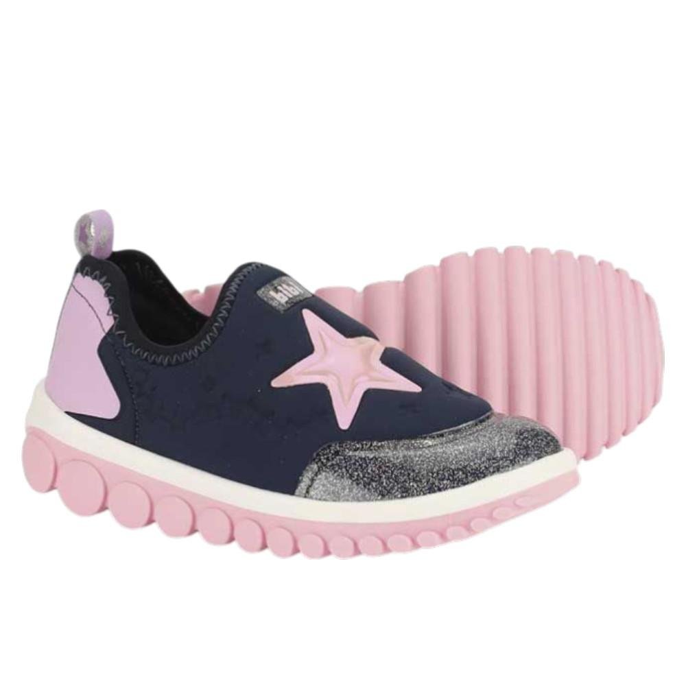 TÊNIS INFANTIL BIBI ROLLER 2.0 MARINHO/IRIS/GLOSS ESTRELA Azul/Rosa 4