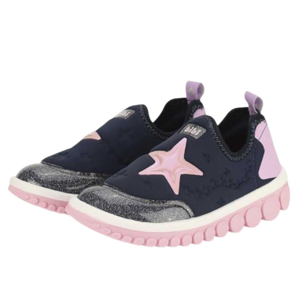 TÊNIS INFANTIL BIBI ROLLER 2.0 MARINHO/IRIS/GLOSS ESTRELA Azul/Rosa 5