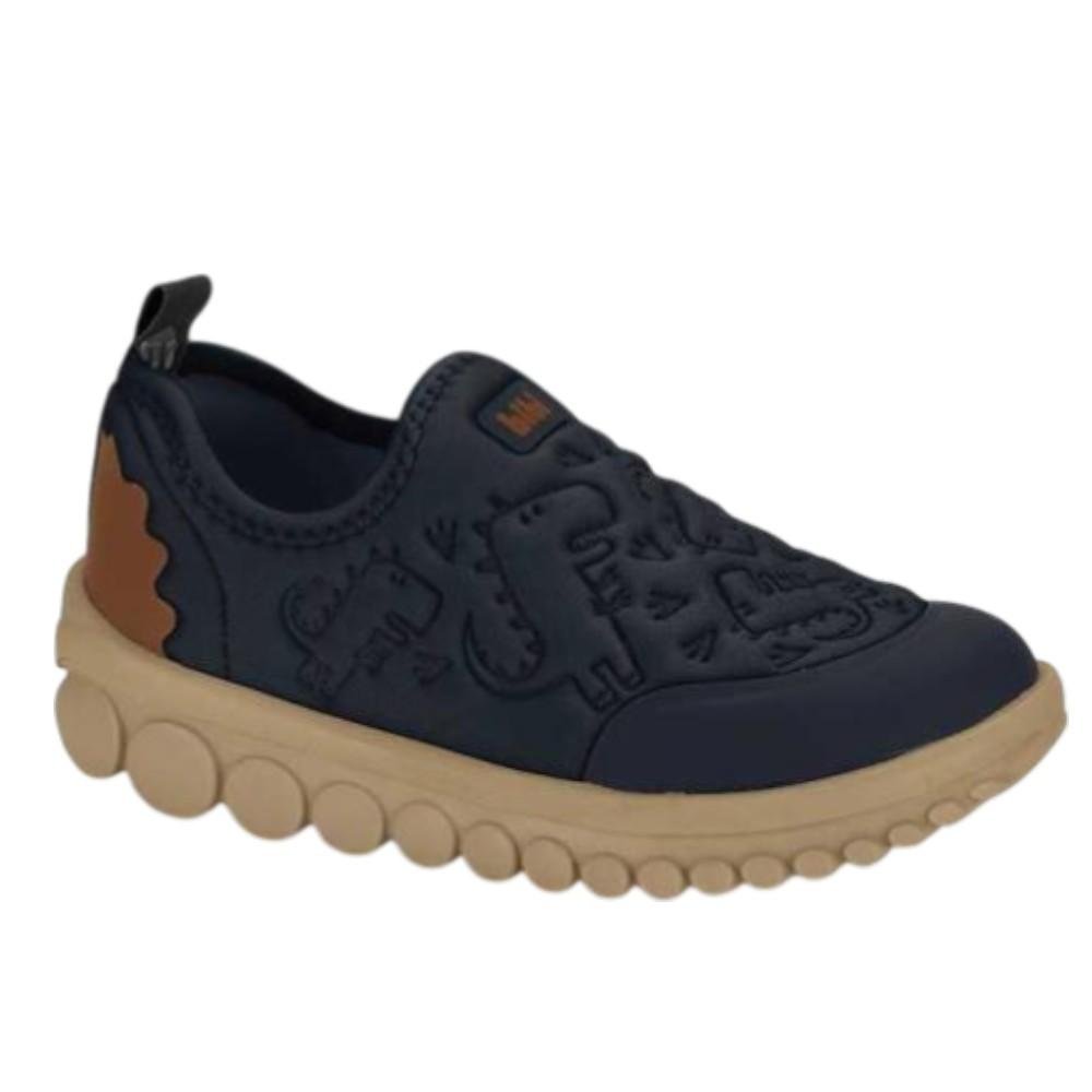 TÊNIS INFANTIL BIBI ROLLER 2.0 DINO MARINHO/CARAMEL