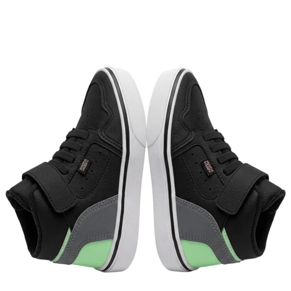 Tênis Infantil Klin Freestyle Mini Preto/Grafite/Verde Preto 5