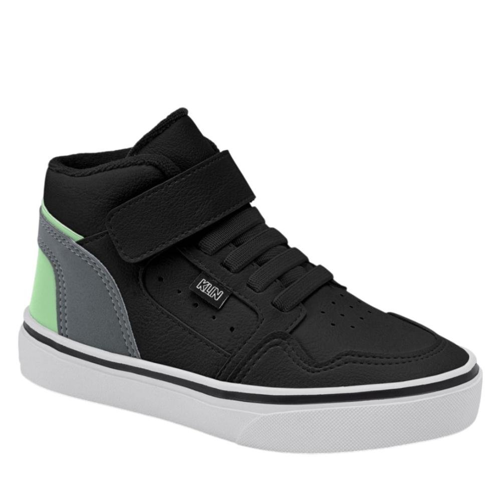 Tênis Infantil Klin Freestyle Mini Preto/Grafite/Verde
