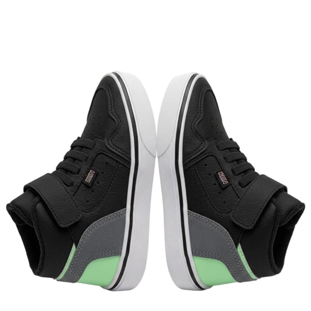 Tênis Infantil Klin Freestyle Mini Preto/Grafite/Verde Preto 5