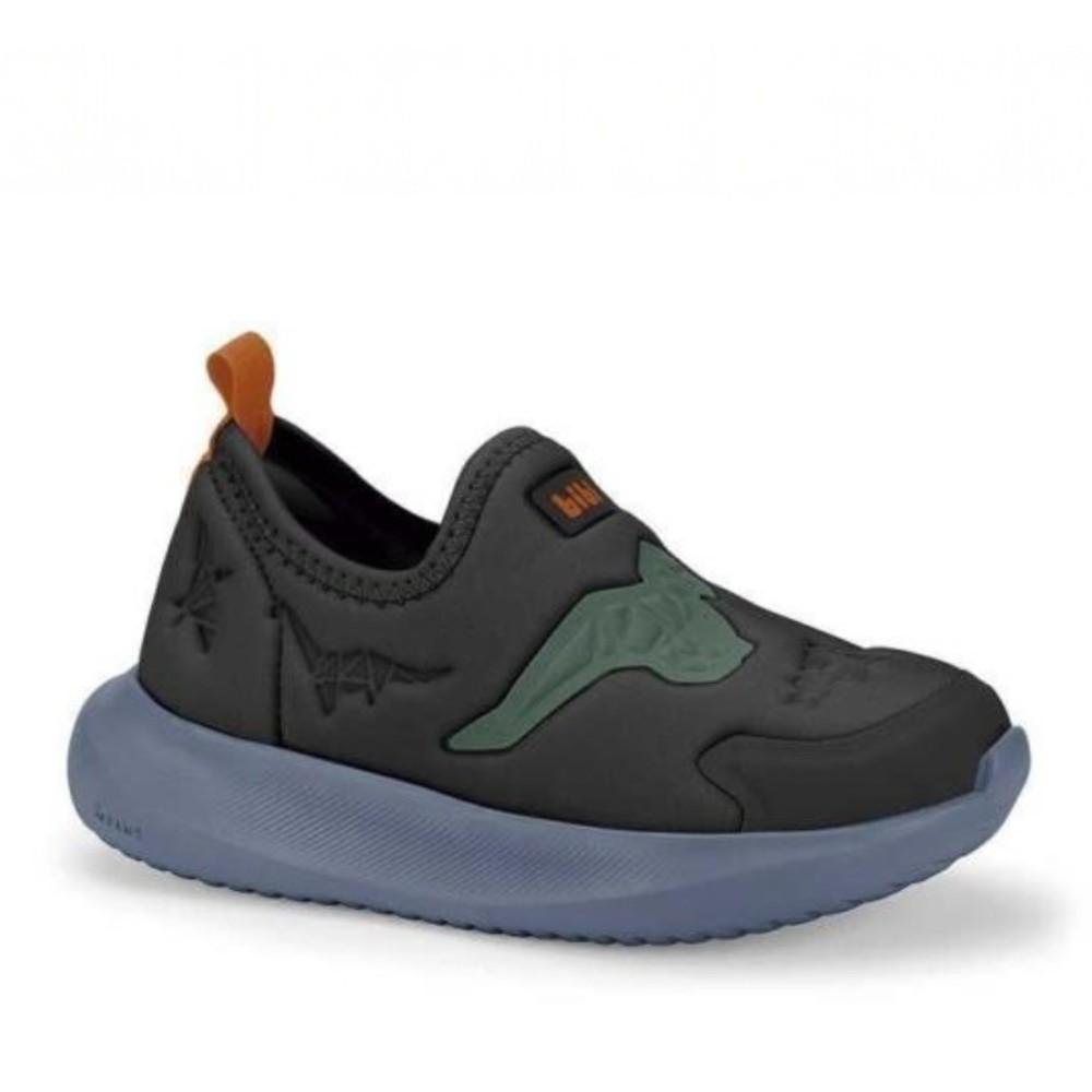 Tênis Bibi Flash Bplus Preto Pine Dinossauro
