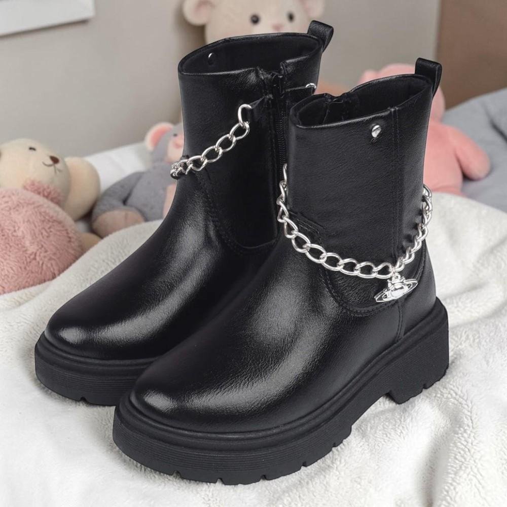 BOTA COTURNO INFANTIL PAMPILI DUDA CORRENTE PRETA Preto 2
