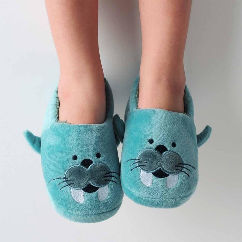 Pantufa Infantil Menino Play Leão Marinho Pimpolho Azul 4