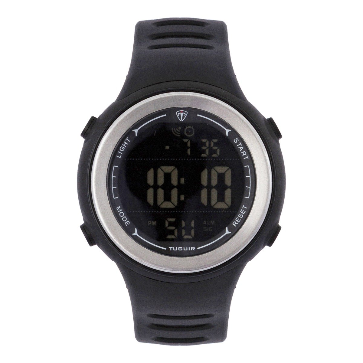 Relógio Masculino Tuguir Digital TG123 - Preto e Prata Preto 1